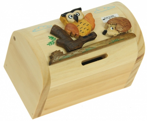5215-OW: Owl Money Boxes (Hidden Lock) (Pack Size 3) Price Breaks Available